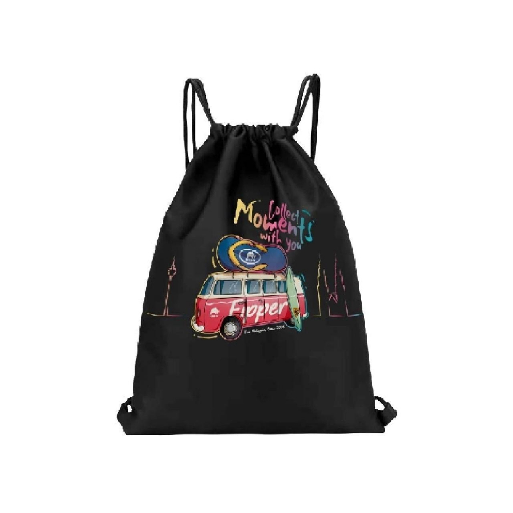 Fipper Drawstring Bag - Black · 商品图 1