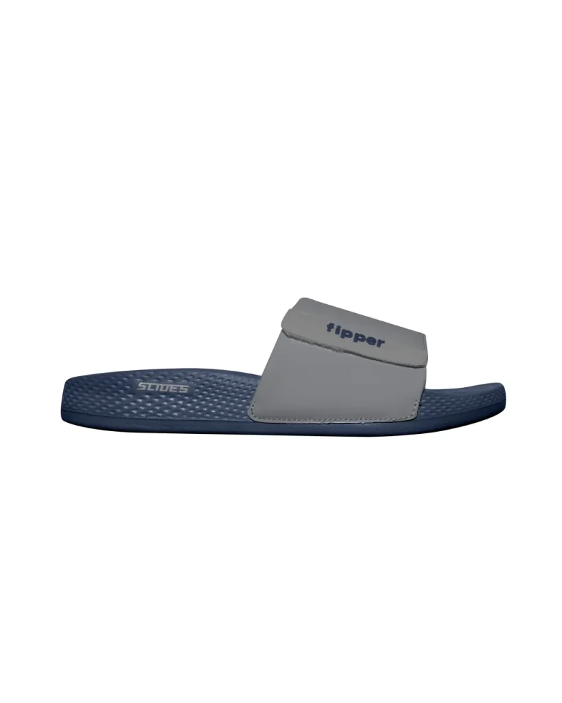 Fipper Slides Sandal for Unisex in Blue (Medival) / Grey (Light) · 商品图 2